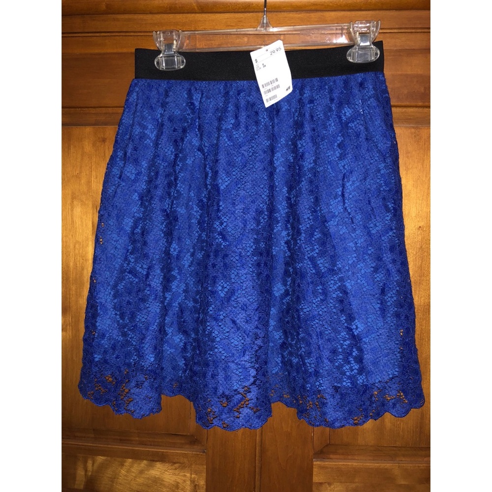 H&M lace Blue skirt
